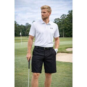 Under Armour Men's Heatgear Golf Shorts Black Size 38 Performance Stretch Lightw